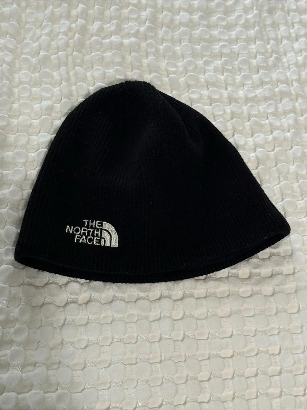 The North Face Black Knit Logo Beanie